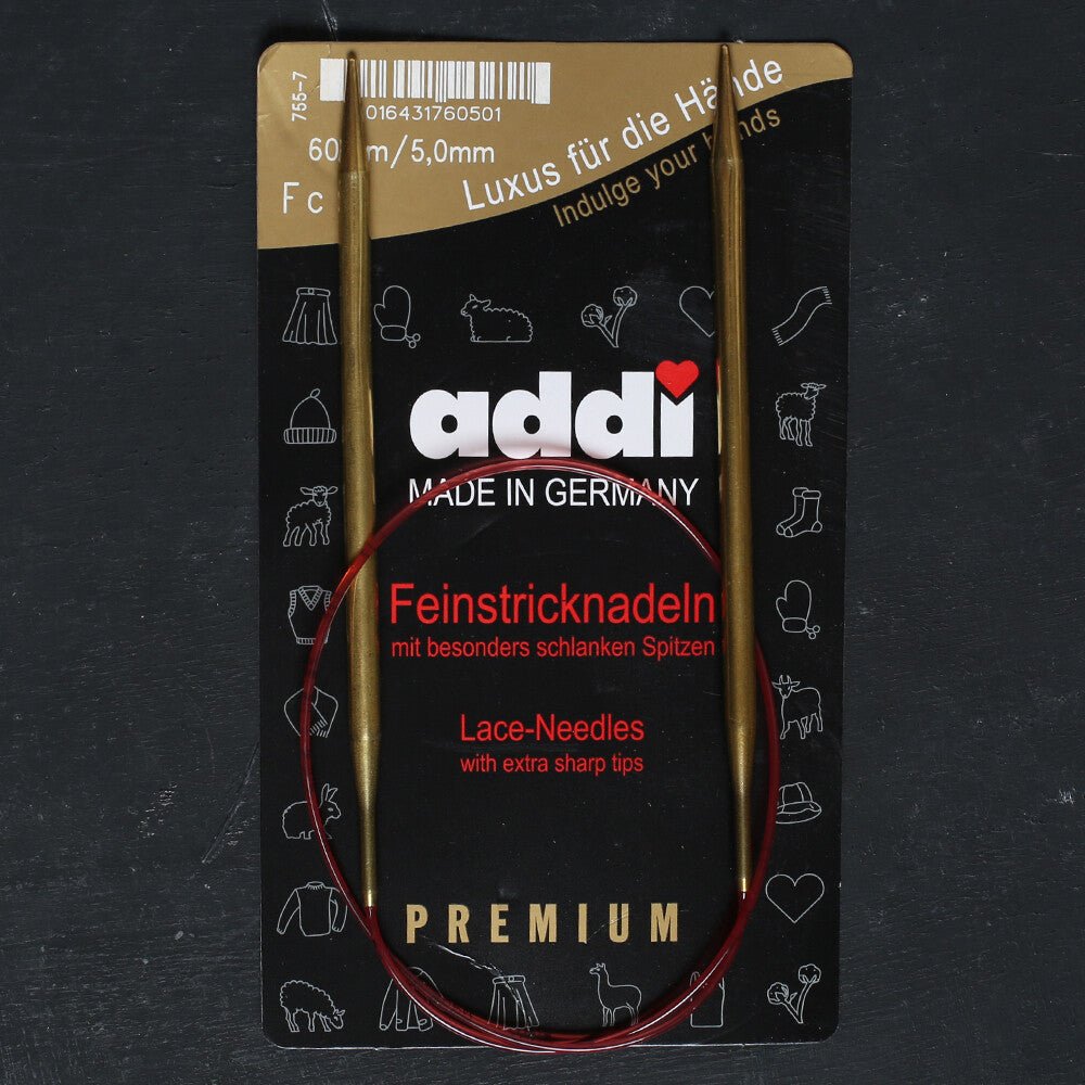 Addi 5mm 60cm Klasik Misinalı Dantel Şişi - 755-7 - Hobium